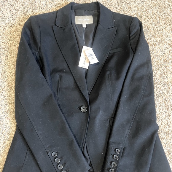 *BRAND NEW* Banana Republic Blazer - black/petite/size 6 - Picture 1 of 3